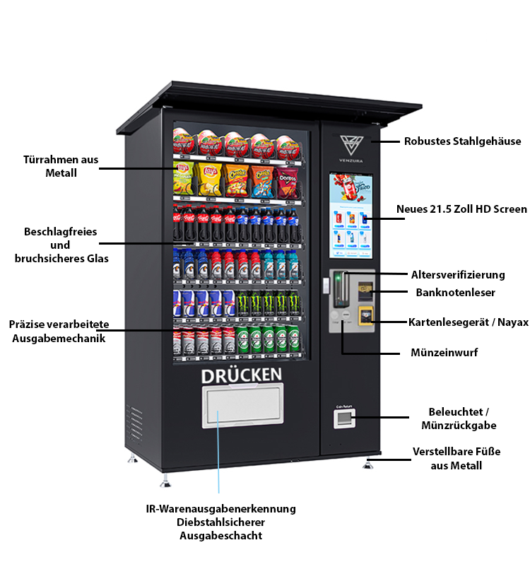 Snackautomat V10 mit Lift Touch Display 22 Zoll NEU - Image 6