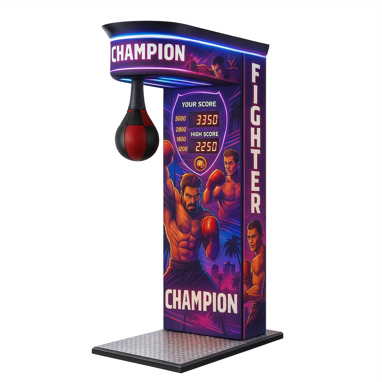 Premium Outdoor Champion Fighter Boxautomat mit Münz- und Scheinannahme NEU