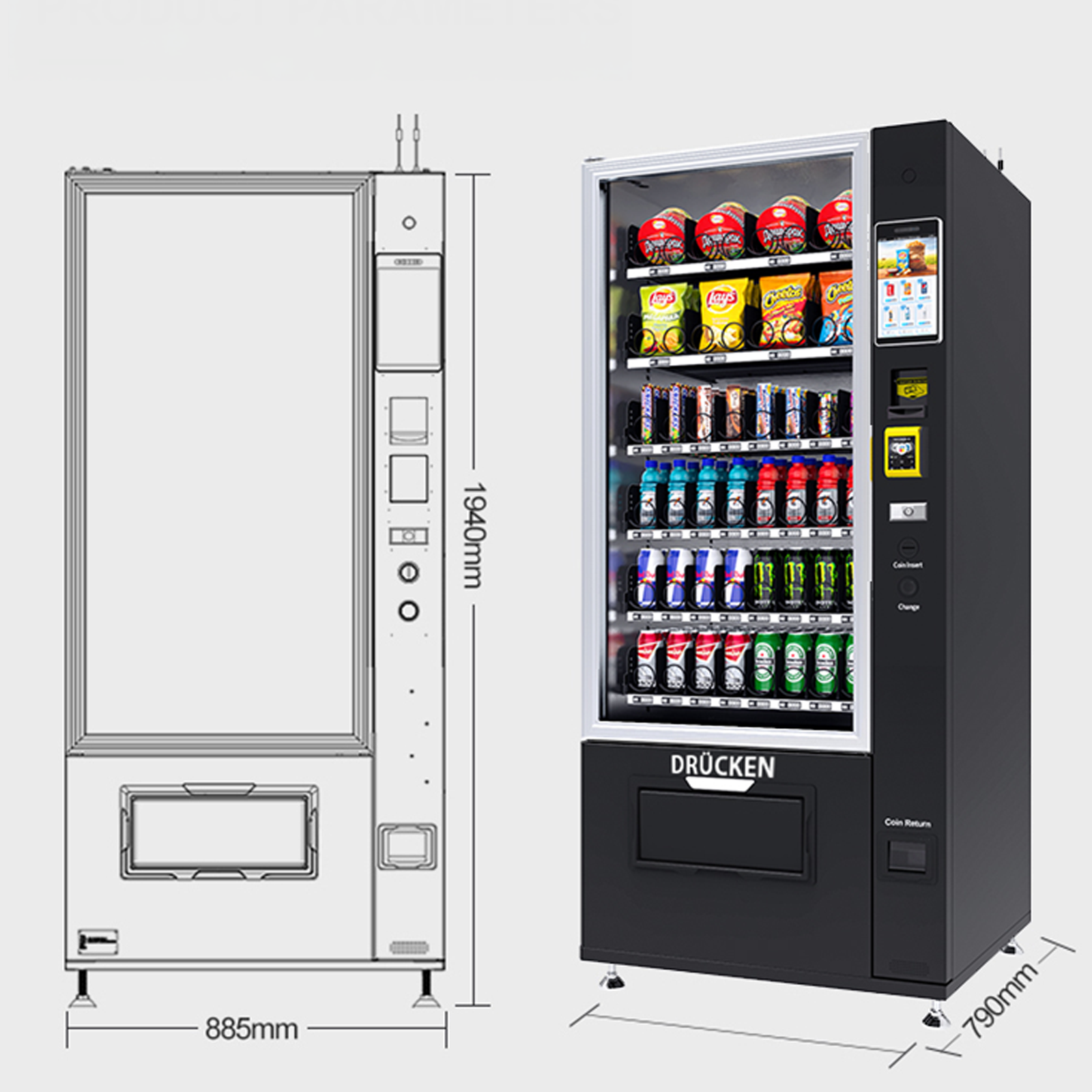 Snack & Getränkeautomat Slim Display NEU - Image 5