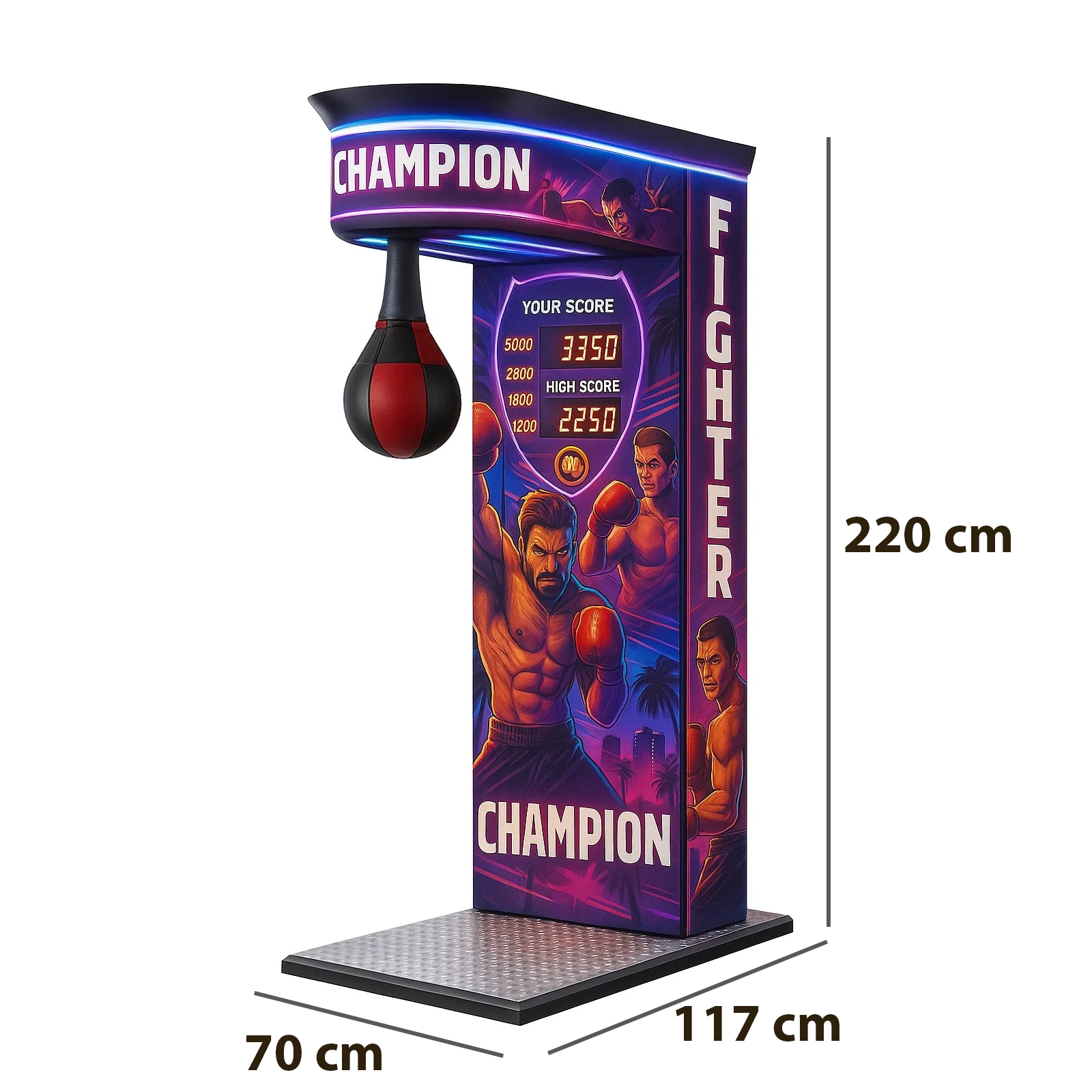 Premium Outdoor Champion Fighter Boxautomat mit Münz- und Scheinannahme NEU - Image 2