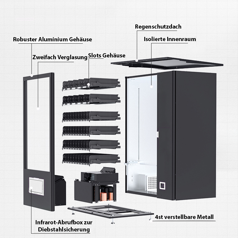 Snack & Getränkeautomaten V7-Gold für den Außenbereich Outdoor Neu - Image 3