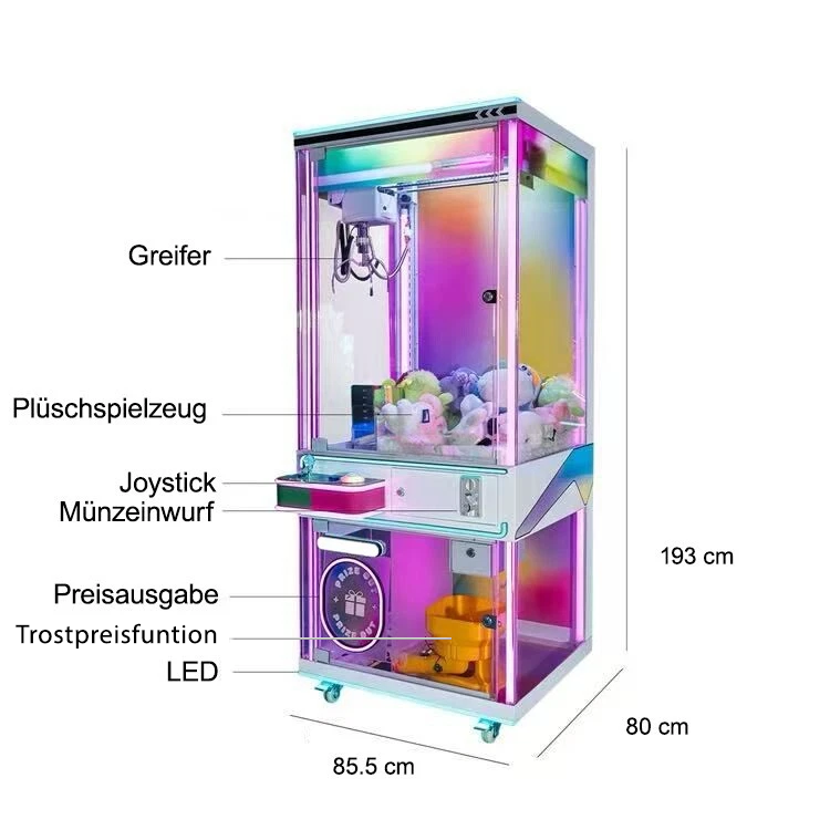 Greifautomat mit Trostpreisausgabe mit Münz- und Scheinwurf NEU - Image 7