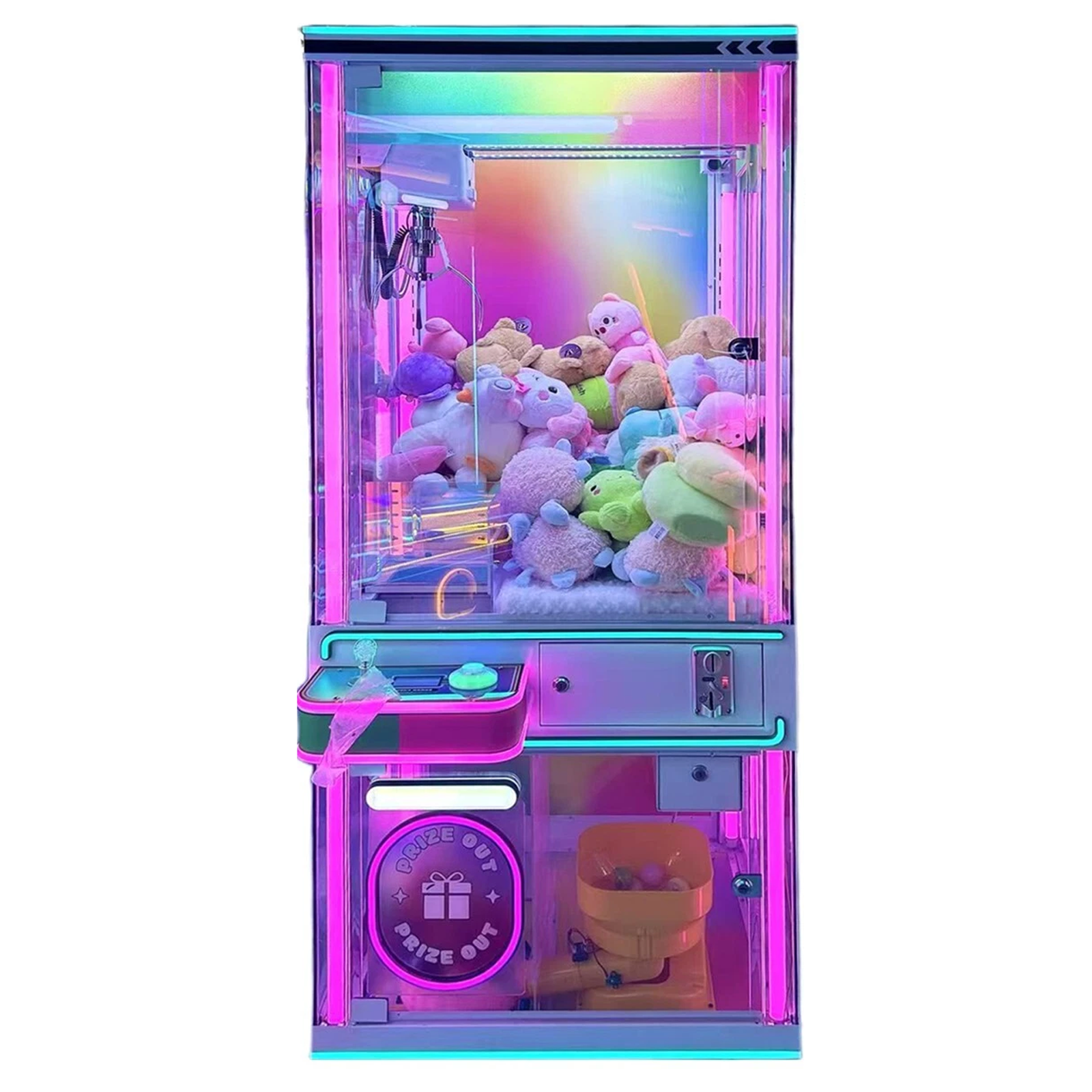 Greifautomat mit Trostpreisausgabe mit Münz- und Scheinwurf NEU