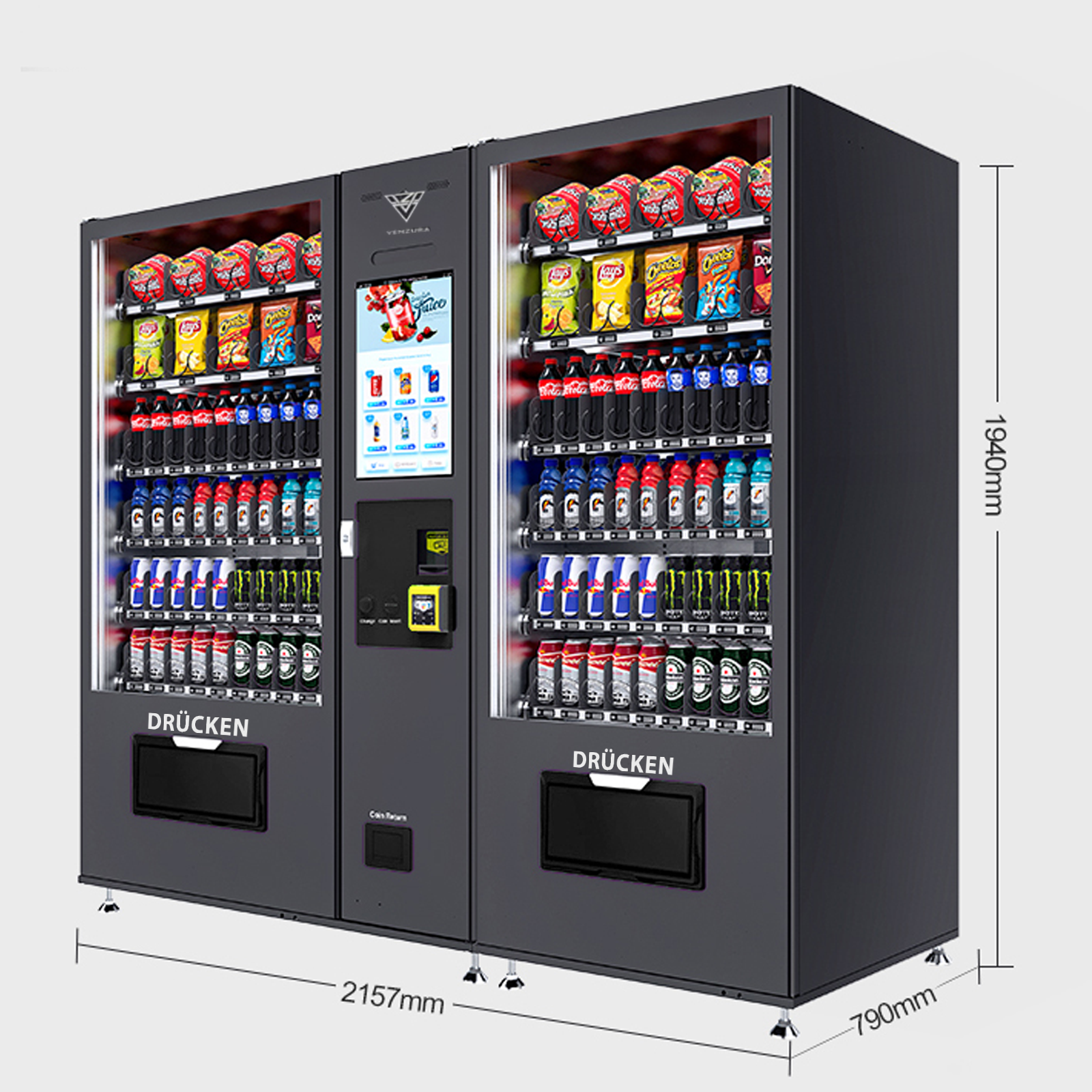 Snackautomat 2in1 V10 mit Lift Touch Display 22 Zoll NEU - Image 2