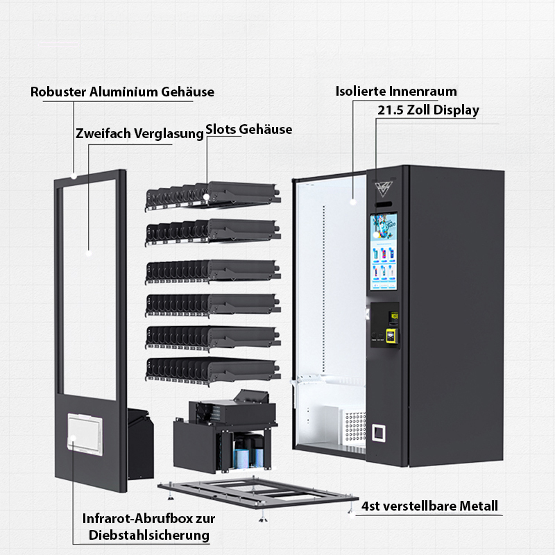 Snackautomat 2in1 V10 mit Lift Touch Display 22 Zoll NEU - Image 5